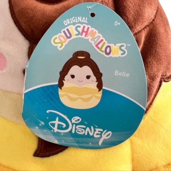 Disney Princess Belle Plush in Yellow and Brown Squishmallow Kelly Toy 14" New - Picture 5 of 7